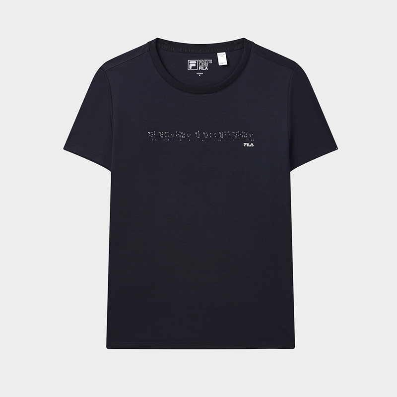 FILA CORE Women's WHITE LINE WHITE SPECIAL Short Sleeve Tee